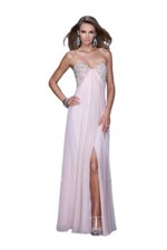 La Femme Prom Dress Formal Evening Gown 20784 Blush Pink Size 6