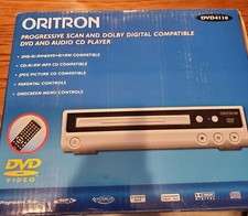 Oritron DVD And Audio CD Player With Remote. DVD 4110.  UNTESTED