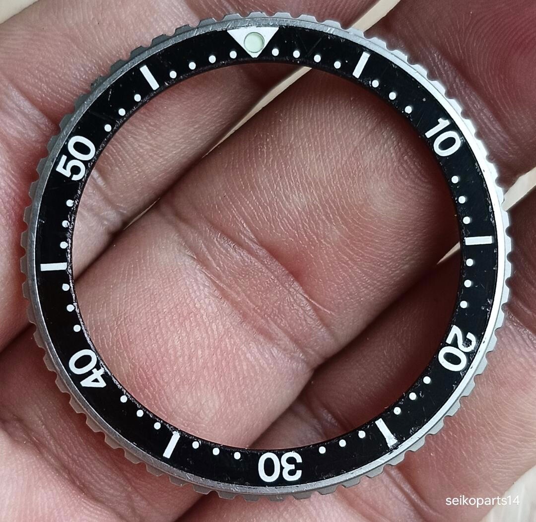 ラウンド用品・アクセサリー AY7 GENUINE SEIKO BLACK ROTATING BEZEL RING INSERT SEIKO 7A28-7040