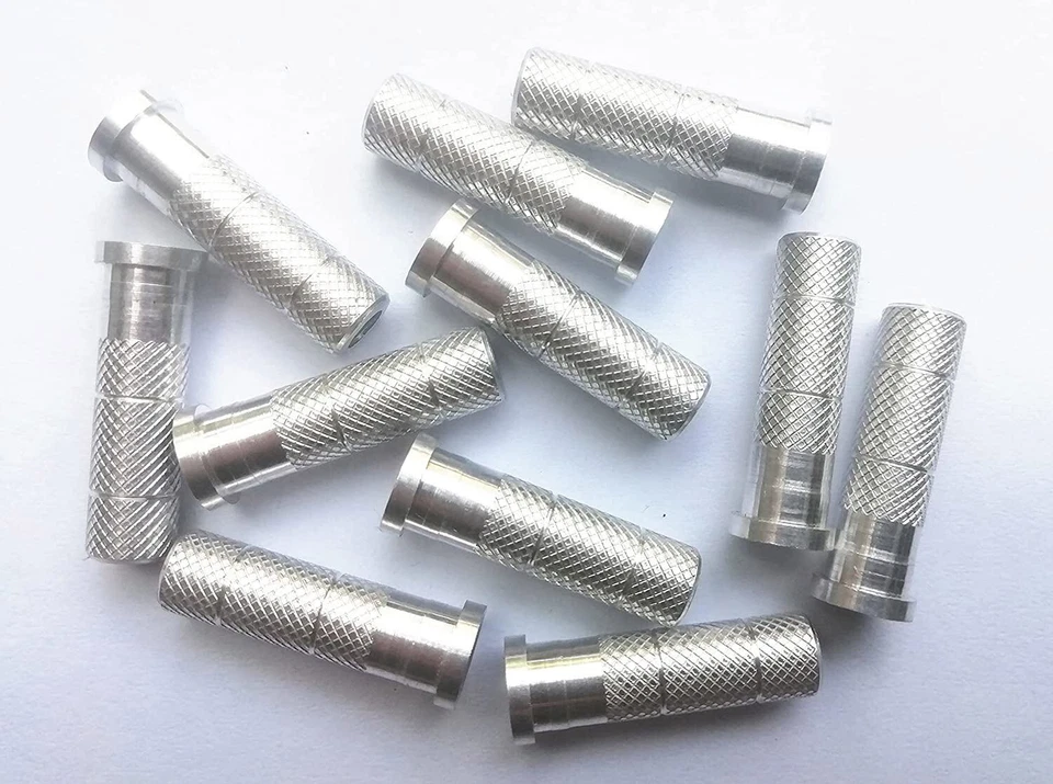 50 piezas insertos de aluminio puntos de campo de bala de 0,244/6,20 mm para eje de flecha de carbono EE. UU. Foto 3 de 4