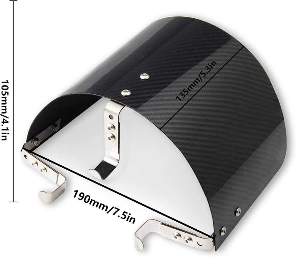 Nuevo 2.5-3.5" Cono Acero Inoxidable Protector Térmico Entrada de Aire Filtro Cubierta Universal Foto 2 de 4