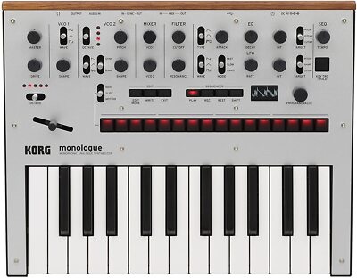 KORG Monophonic Analog Synthesizer Monologe SV Monologue Silver 25 Key