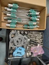 Large mixed lot of Intuitive Surgical DaVinci EndoScopes, Cannulas, Obturators, 