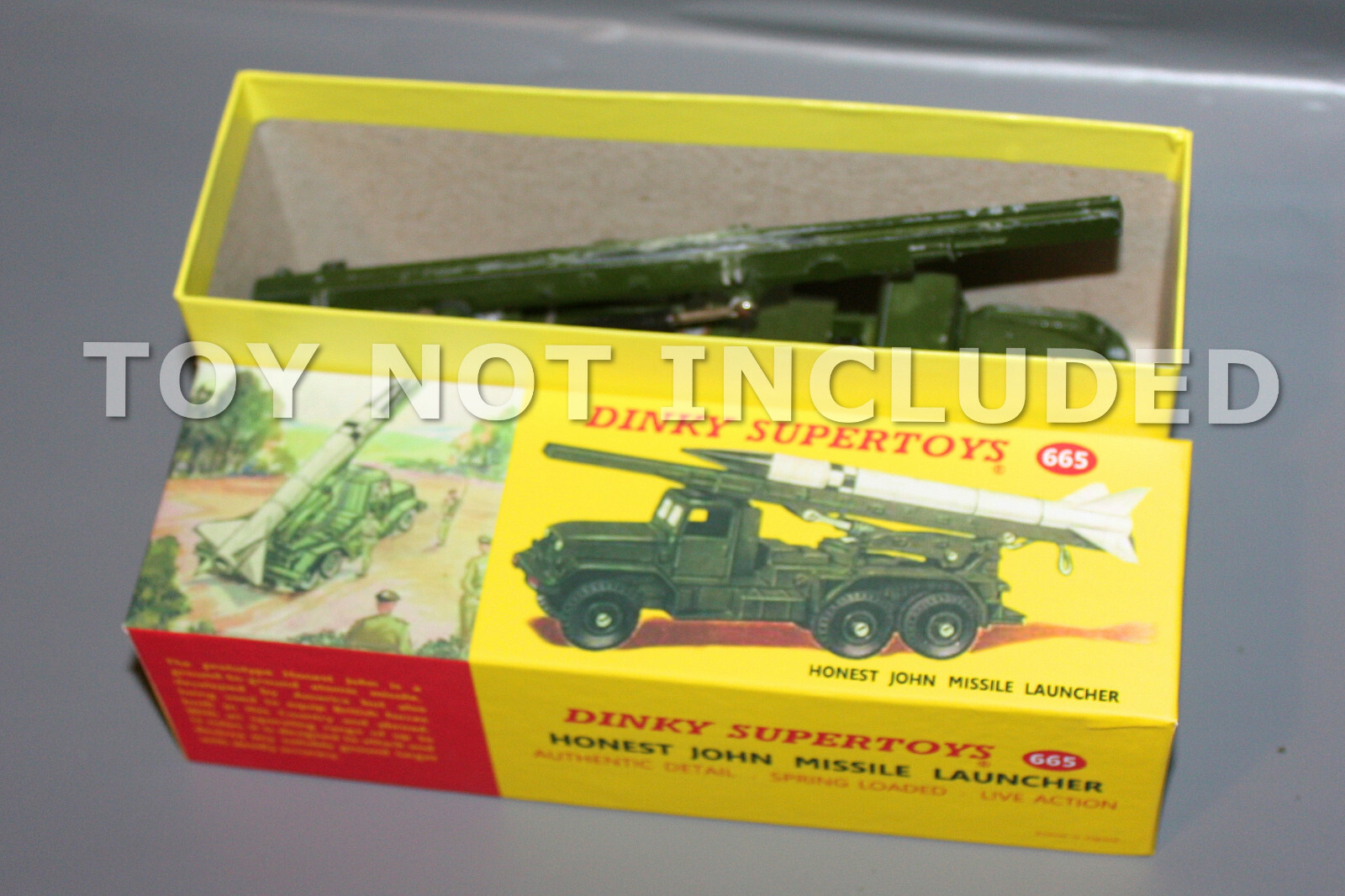 Boîte Reproduction Dinky Toys 665 - Lance-missiles Honest John (neuf, Collection)