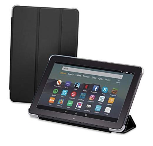 Nupro Tri-fold Standing Case for Fire HD 8 Tablet (10th Gen, 2020 Release) Black