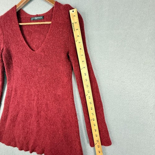 Peruvian Connection Sweater Dress Size Small Red 100% Royal Alpaca Wool Knit L/S - Picture 7 of 11
