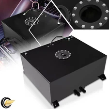 20 Gallon Powder Coated Aluminum Racing Drift Fuel Cell Tank + Level Sender