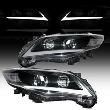 Vland Led Drl Projector Headlights For 2011 2012 2013 Toyota Corolla Front Lamps