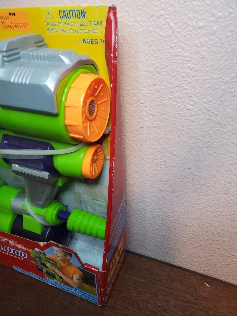 その他 Super Soaker Flash Flood Super Soaker Flash Flood Water Gun Two Modes 2004 Hasbro Orange