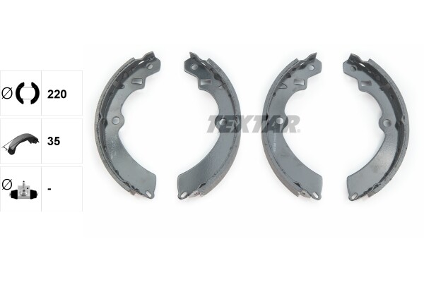Textar 91042800 Bremsbacken Satz FüR Suzuki-image