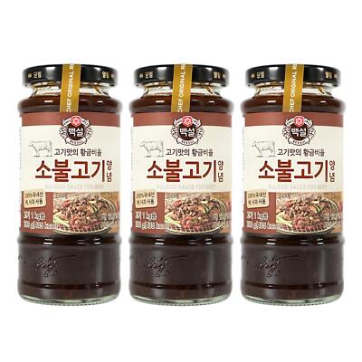 Beksul Bulgogi Sauce für Rind 3x290g Bulgogi Sosse Bulgogi Marinade Fleischsauce