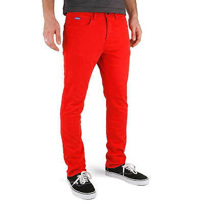 Superslick Hose rot Stretch Pant slim fit red Damen Herren