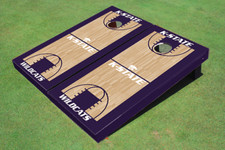 Kansas State University Wildcats Word Mark Matching Purple Basketball Court Cust