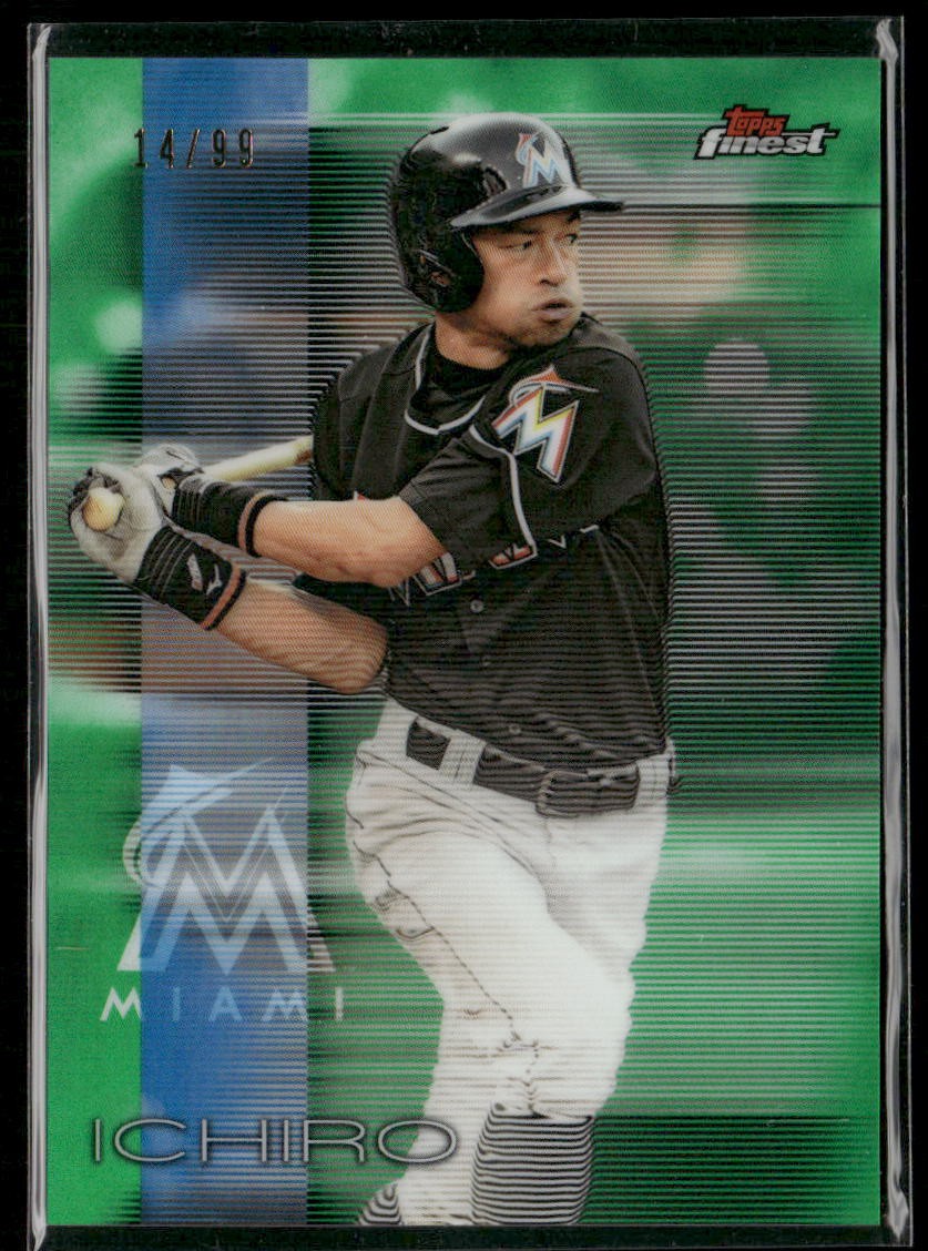 2016 Finest #10 Ichiro Green Refractor #/99