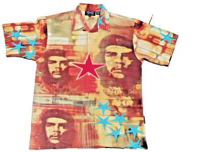 Dragonfly Clothing Company Che Guevara Hemd XL   Vintage Y2K All-Over Print