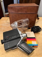 VTG Polaroid Polavision Land Camera w/ OG case, Twi Light, Film & power Tested