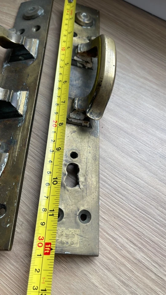 Vintage Large Bronze Door Handles Russian Empire, Batashev - Image 3 of 4