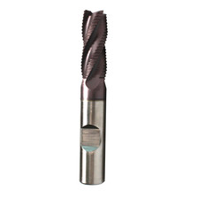 R Roughing End Mill Square End Mill 4 Flute M42 8 Cobalt Tialn for Steel 1/2"