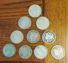 Lot 0f 10 Morgan Silver Dollars