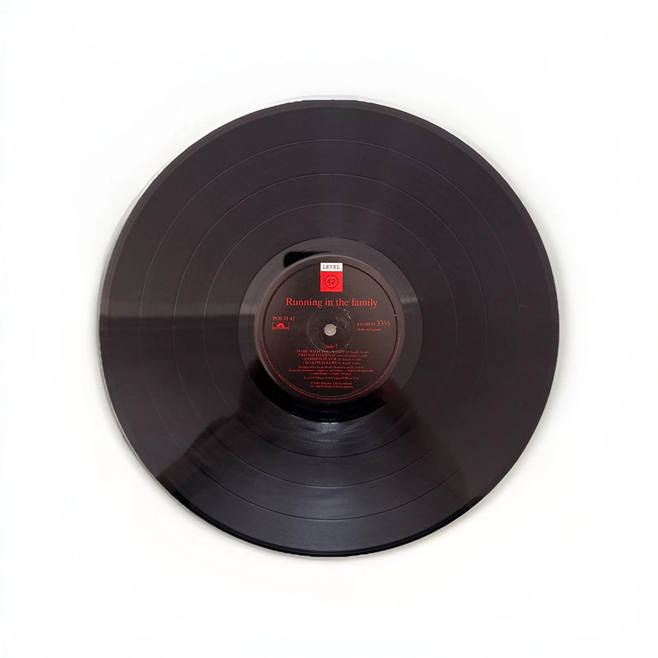 Level 42 Running In The Family LP 1987 Polydor POLH42 UK VG Townhouse K. Metcalf Foto 3 de 4