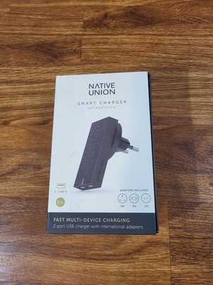 Native Union Smart Charger 2 Port USB W/ International Adapters