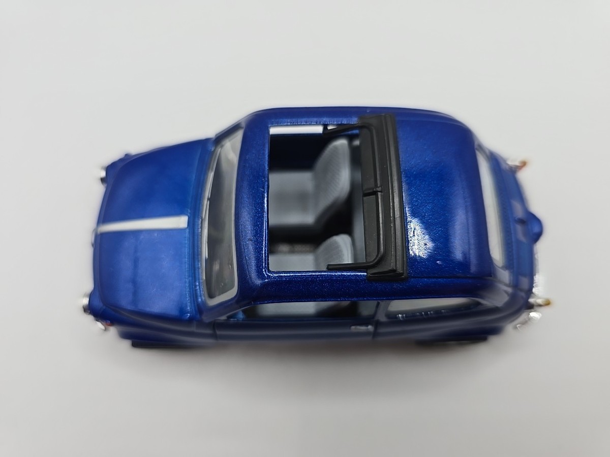 Fiat 500 1965 Electric Blue Kinsmart 1/24 Scale Diecast | eBay