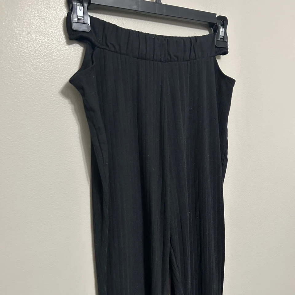 Леггинсы Rue 21 расклешенные черные L ребристые прихотливые готические без застежек комфортные эластичные - Изображение 3 из 4