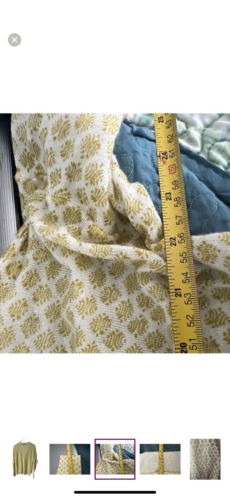 Loft Yellow Button Down Long Sleeve Cardigan Size… - image 5