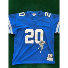 Mitchell Ness Barry Sanders Detroit Lions Royal Blue NFL Jersey  1989-1998