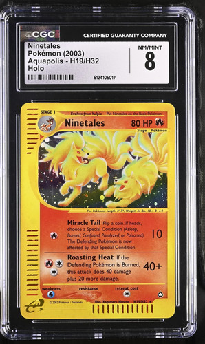 Ninetales graded CGC 8 for sale on eBay