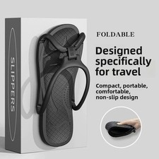 Flip Flops Portable Women Folding Slippers Soft Slides Non-slip EVA Shoes Flat H