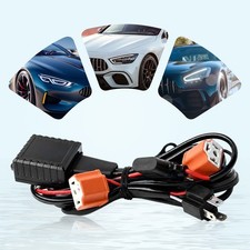 Headlight Wiring Harness,12V/24V Model Universal H4 Head Light Relay Harness Kit