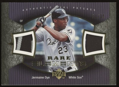 2007 Upper Deck Elements Rare Elements Patches Jermaine Dye Dual Patch /35 RE-JD