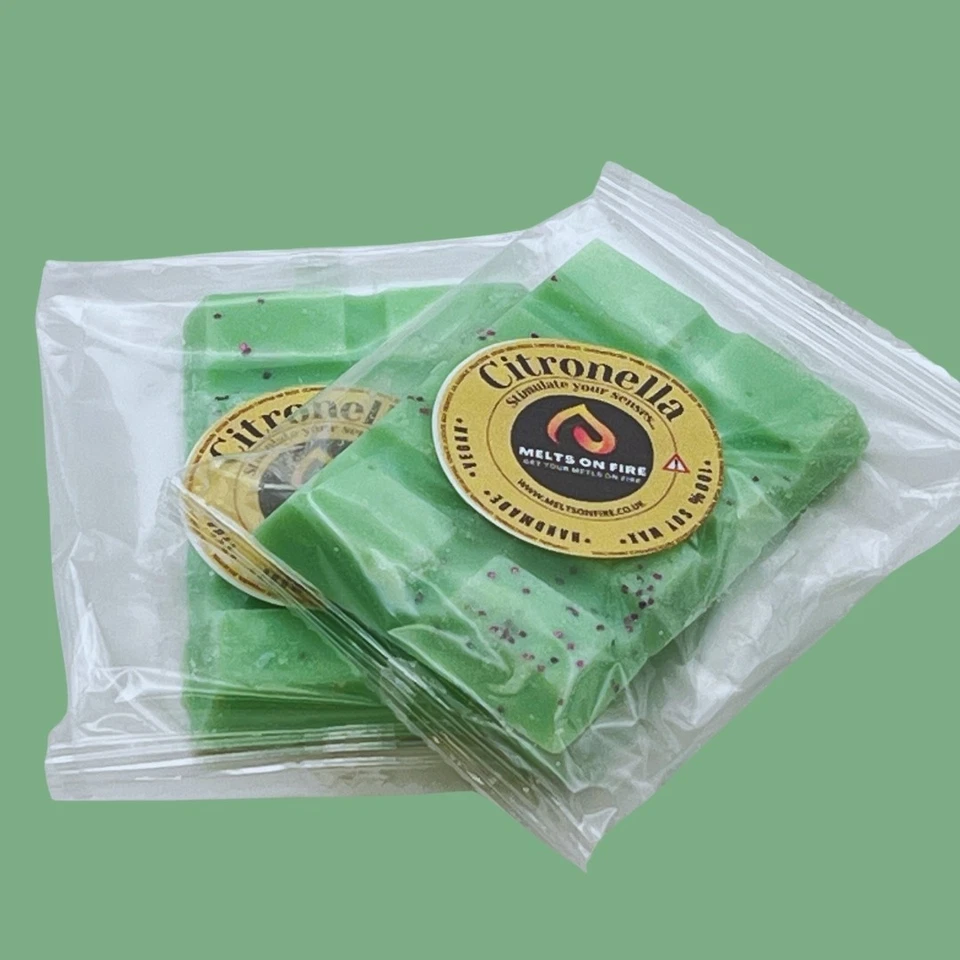 Wax Melts Snap Bars  Citronella Highly Scented 28+g Each Vegan. - Image 2 of 2
