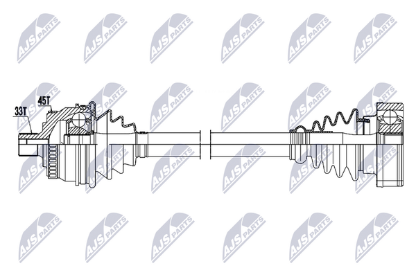 Nty Antriebswelle NPW-AU-099 FüR Audi Vw-image