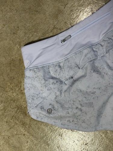Lululemon Speed Up MR Short Lined Size 6 Lavender/bluish Athletic GymWear Active - Picture 3 of 3