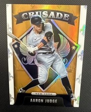 2018 PANINI CRUSADE AARON JUDGE ORANGE PRIZM REFRACTOR SP #’d /19