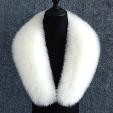 90cm Faux Fur Collar Winter Women Ladies Fake Fur Shawl Scarf Stole Wrap Warm UK