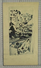 Painting Watercolour landscape Opera Of Painter Leon Nancey France NZ8