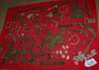 COLLECTION OF DUG CIVIL WAR RELICS FROM WOLF'S RUN SHOALS Va Bullets Sword part+