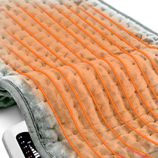 Electric Heating Pad for Back Neck Shoulder Pain Relief w 6 Heat Settings