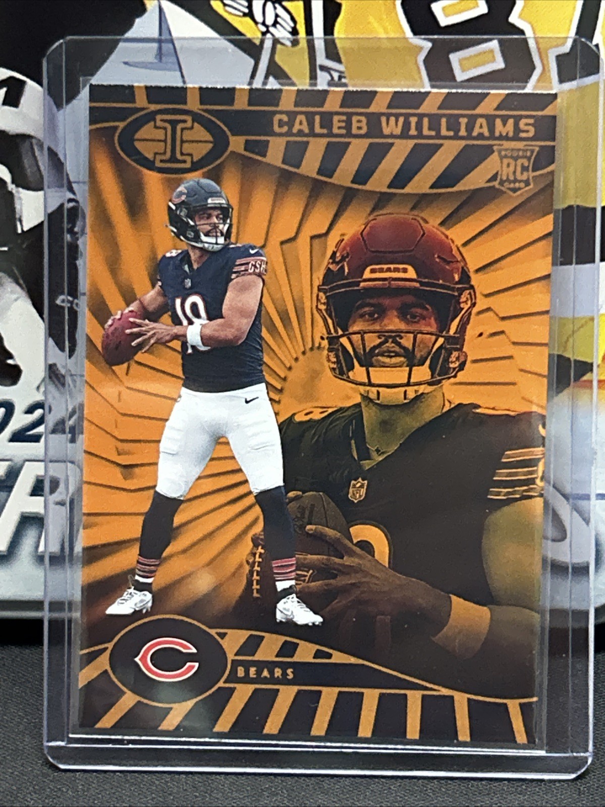 2024 Panini Illusions - Caleb Williams #13 Trophy Collection Orange (RC)