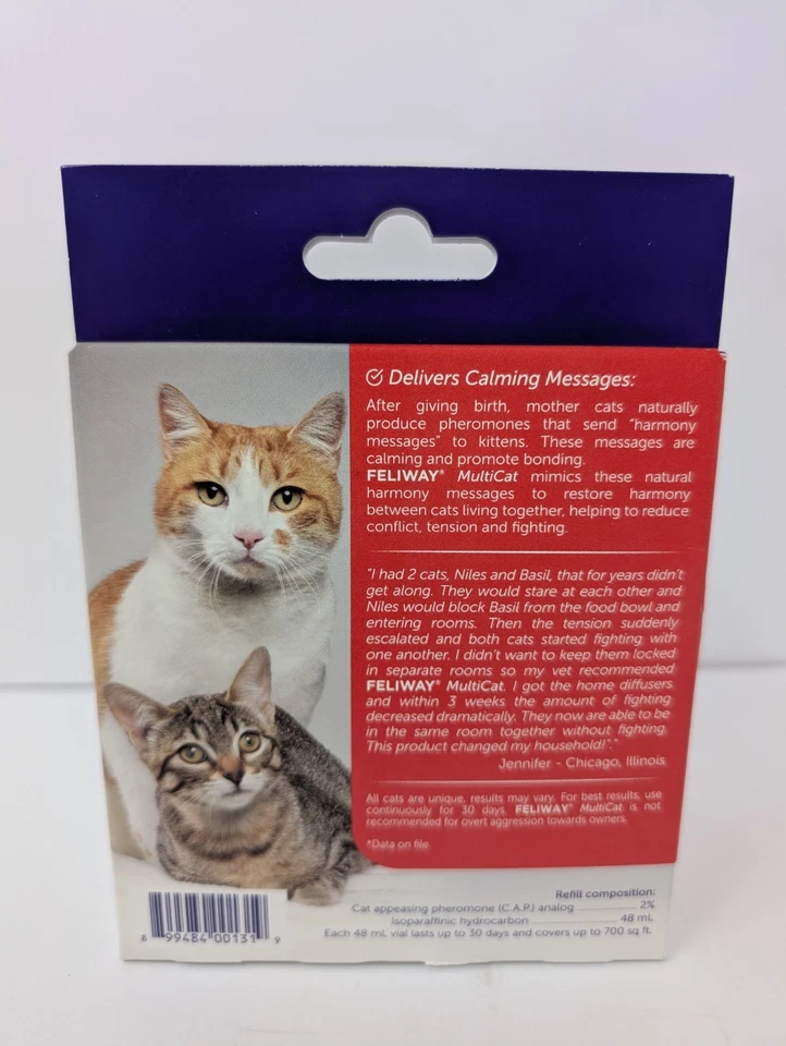KIT DIFUSOR Y RECARGA FELIWAY MULTICAT HAPPY CATS CALMANTE Y CÓMODO - CADUCADO 3/27 Foto 3 de 4