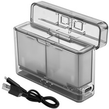 Dual Battery Charger for GoPro Hero 12,11,10,9 Black,Go Enduro Batteries USB ...