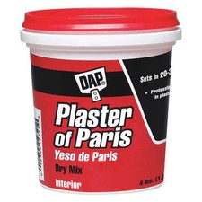 Dap Plaster of Paris, 4 lb, Tub, White, Plaster of Paris 10308 Dap 10308 4 lb