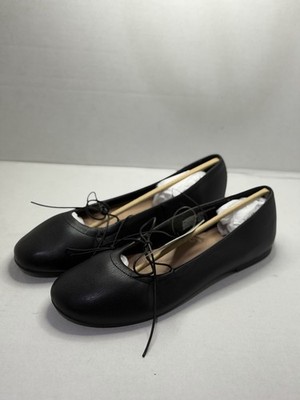 No Boundaries Black Flat Slip Ons With Bow