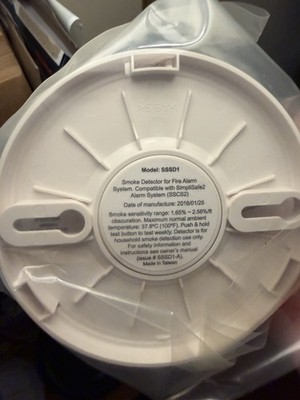 SimpliSafe Smoke Detector 18WUL *NEW*