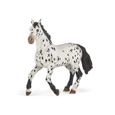 Papo - Realistic Black Appaloosa Horse Figure Toy for oner size, Multicolor