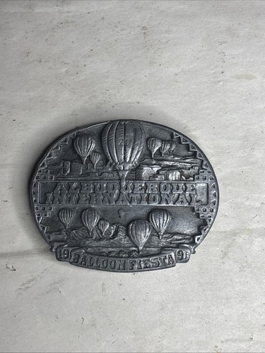 1991 20th Anniversary Int. Balloon Fiesta Belt Buckle. Mint Cond. No.149 Of 350 - Picture 2 of 8