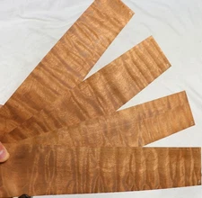 Big quilt Quilted Sapele guitar fingerboard blank fretboard 3x19.75" SF30